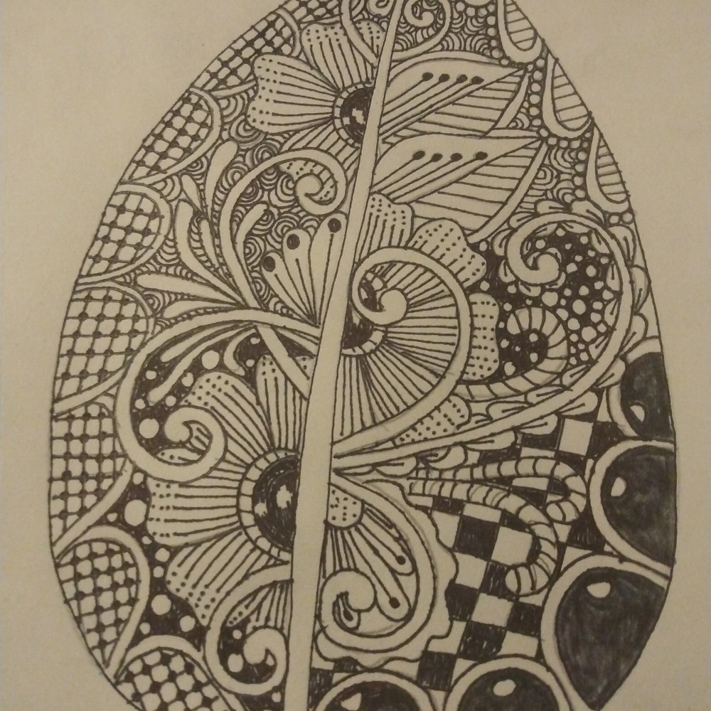 Decorated leaf